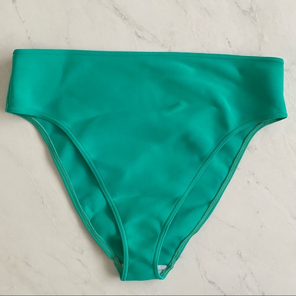 ASOS neoprene bandeau strap bikini in bali green, Size 12 🌊 - Picture 4 of 9